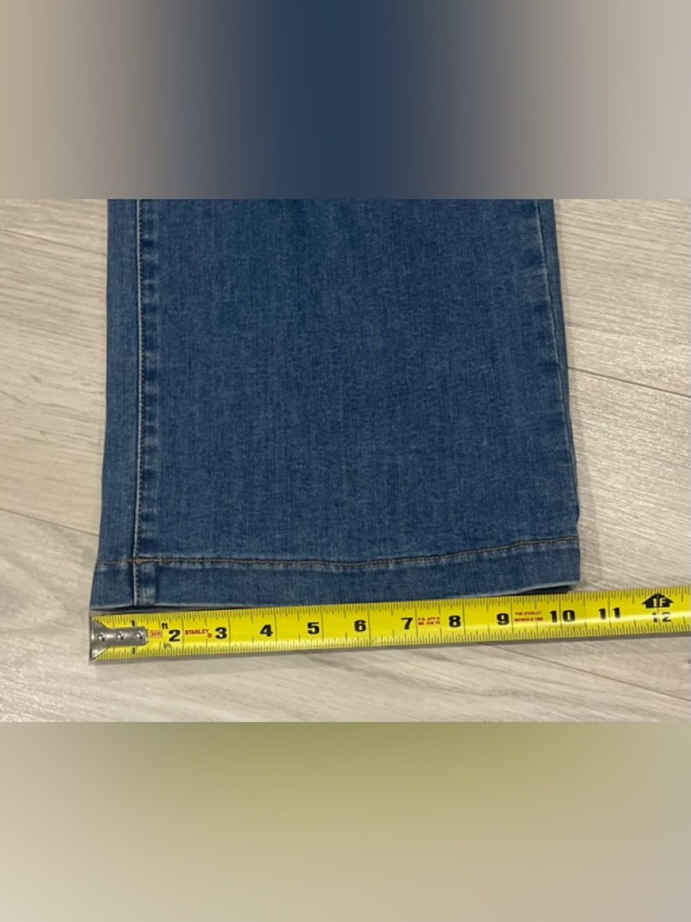 JBD  "JUST BLACK DENIM" Patch Pocket Wide Leg Jeans, Size 25 - Picture 9 of 9